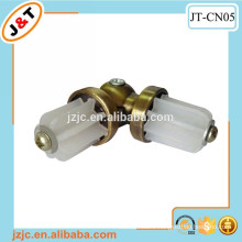 fashion metal curtain rod accessories,stainless steel and plastic turning connecter